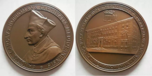 Médaille collège San Carlo Borromeo 1959 60mm