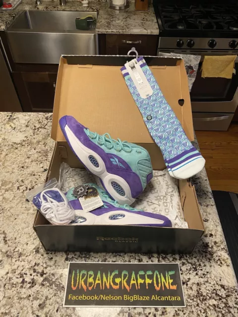 EXTREMELY RARE Reebok Question Mid Packer Shoes SNS A Shoe About Crocus Size 12