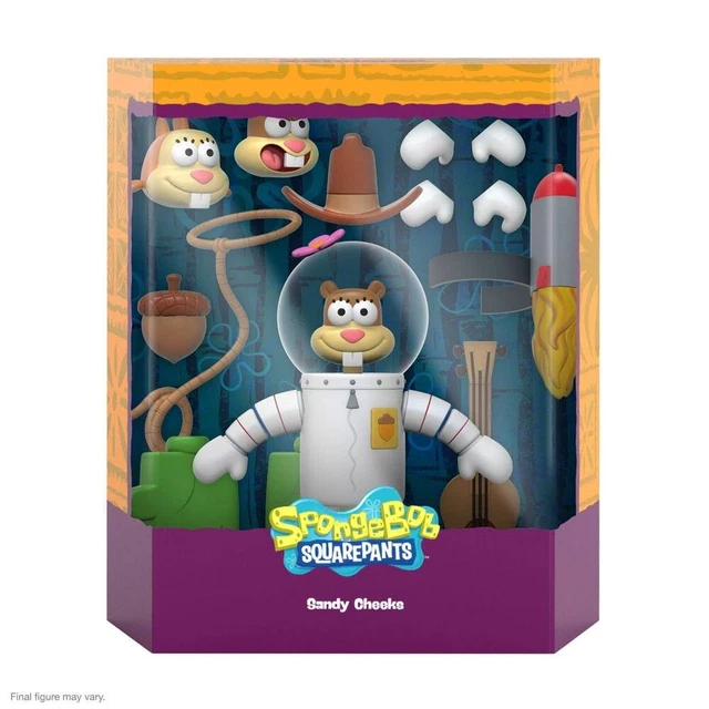 Figurina SpongeBob Ultimates – 18 Cm, Articolata, Con Teste E Accessori Intercambiabili – Collezionabile Ufficiale