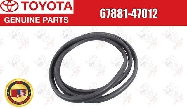 Toyota Lexus Land Cruiser LC100 LX470 Rear Back Door Weatherstrip Genuine OEM | 6788160111 | OE | Black | Rubber | Waterproof | Matte | Japan