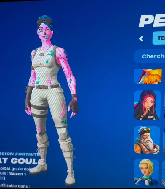 Mon caser fortnte avec le skn rare - YouTube