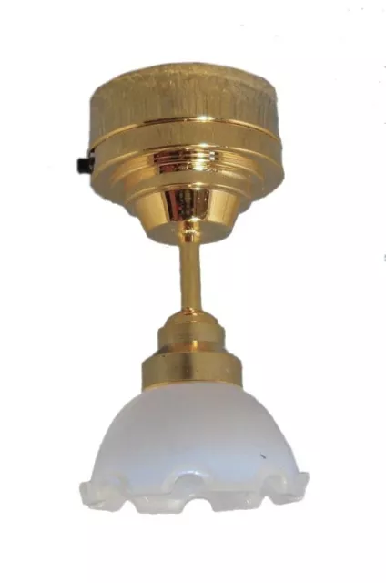 Tulip Ceiling Lamp (Battery Powered) for 1:12 Scale for Dolls House