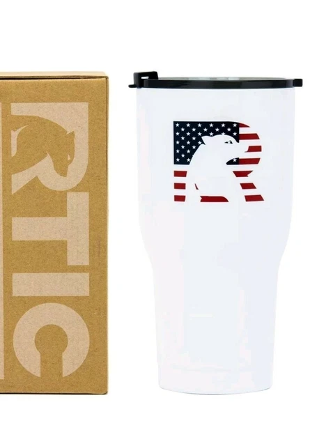 NEW RTIC Hot Cold Double Wall Vacuum Insulated Tumbler 30oz AMERICAN BEAR