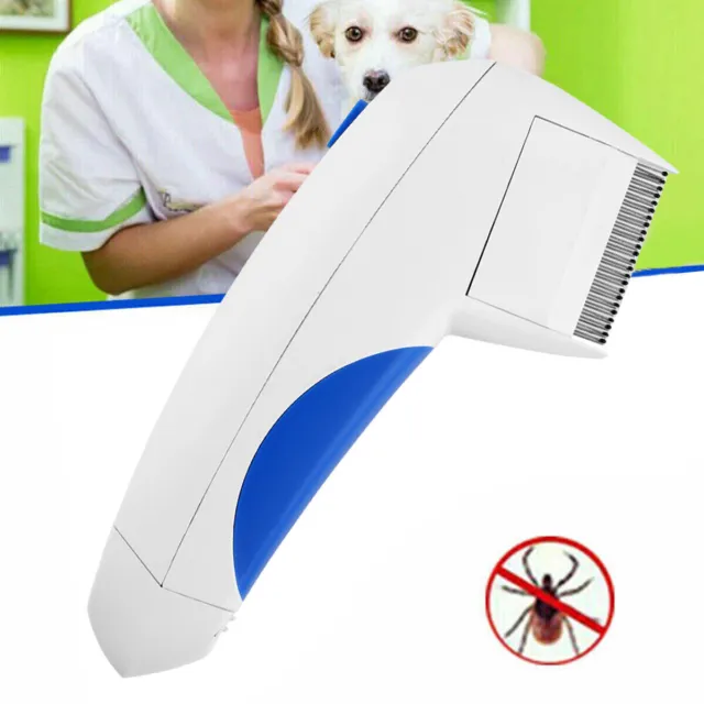 Electric Flea Zapper Lice Remover Hair Comb Brush Pet Dog Cat Safe Cleaning Tool 3
