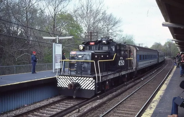 MTA steeple Cab - Number - 4750 w/Train - ORIG - KR - rals1306