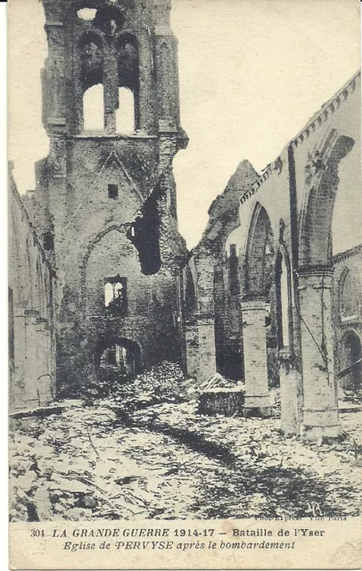 CPA - Militaria - WWI - Belgium - Belgium - Battle of the Yser - PERVYSE Church