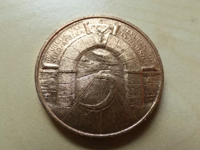 South Africa Medal 5 Year Republic 1966 Johannesburg (myrefn15027)