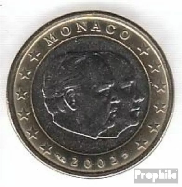 monaco MON 7 2002 brillant universel (BU) 2002 monnaie en cours legal 1 euro