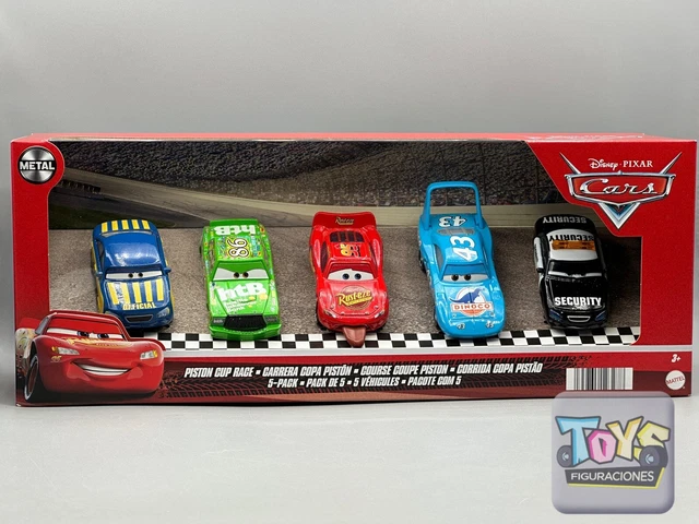 Disney Pixar Cars Piston Cup Race  5 Pack FINISH LINE McQUEEN, THE KING ,MARLON