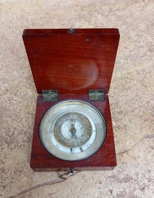 Ancienne Boussole D'ingénieur Couleur Or Pour Randonnée