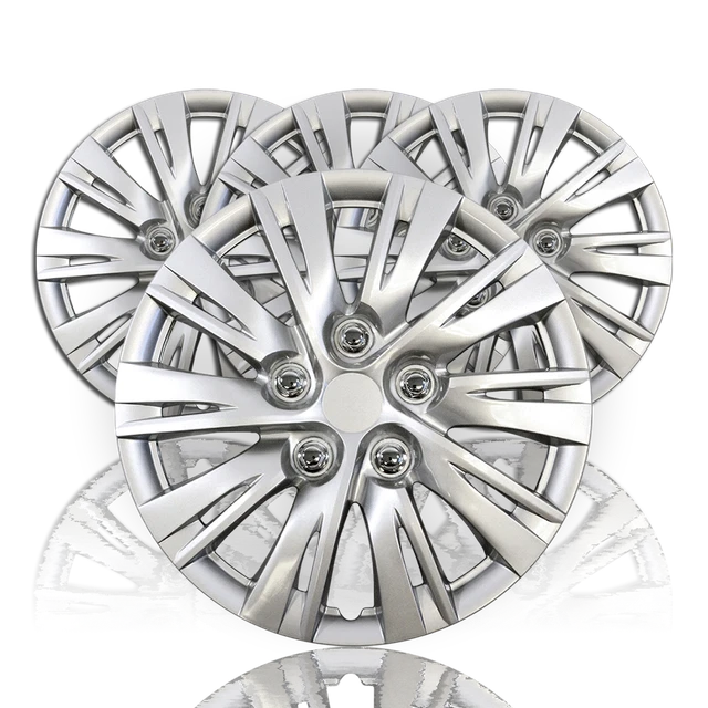 15" Set of 4 Wheel Covers Snap On Hubcaps Full Hub Caps fit R15 Tire & Steel Rim