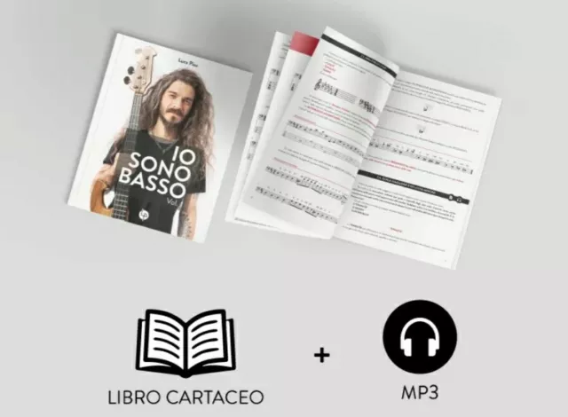 Corso Di Basso | IO SONO BASSO VOL.1 | Manuale + MP3 - Il Metodo di Luca Pisu