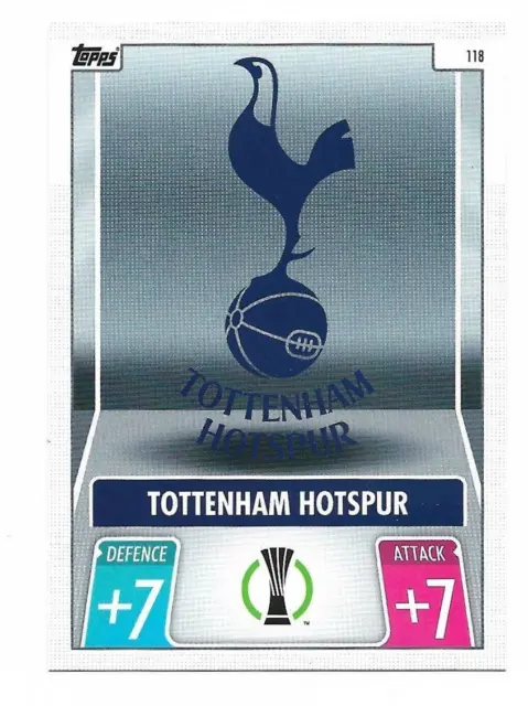 N.118 Logo Tottenham Hotspur Card New - Match Attax 2021 22 Topps