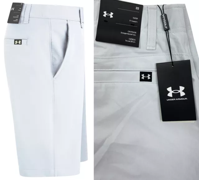 Under Armour Drive Tapered Golf Shorts - Artic Grey - ALL SIZES 11" Inseam