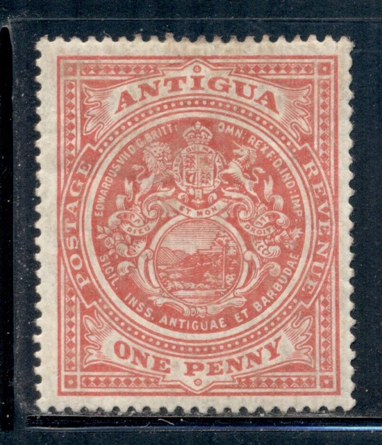 ANTIGUA 32 SG44 MH 1915 1p Seal of the Colony Wmk Mult Crown CA CV$8