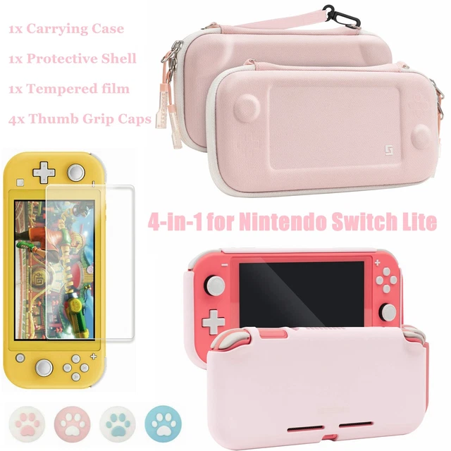 GEEKSHARE SWITCH LITE Carrying Case Shell 4PCS Thumb Grips