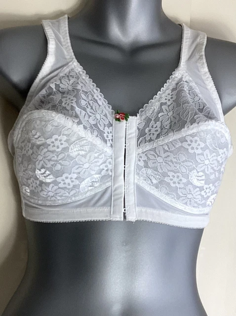 bellissimo reggiseno vintage BEST SHAPE EVER bianco in pizzo bustier taglia 34D