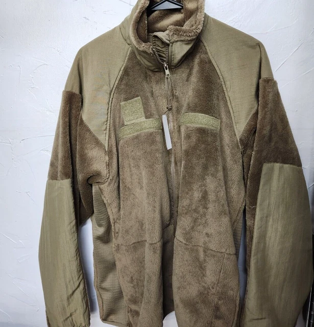 USGI  ECWCS GEN III  FLEECE COLD WEATHER JACKET Large Regular Coyote Tan NWT