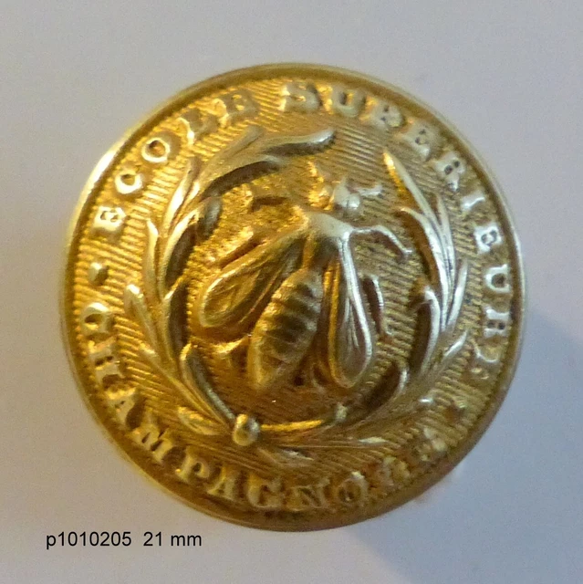 BOUTON Tres ANCIEN :  ECOLE SUPERIEURE CHAMPAGNOLE     21 mm