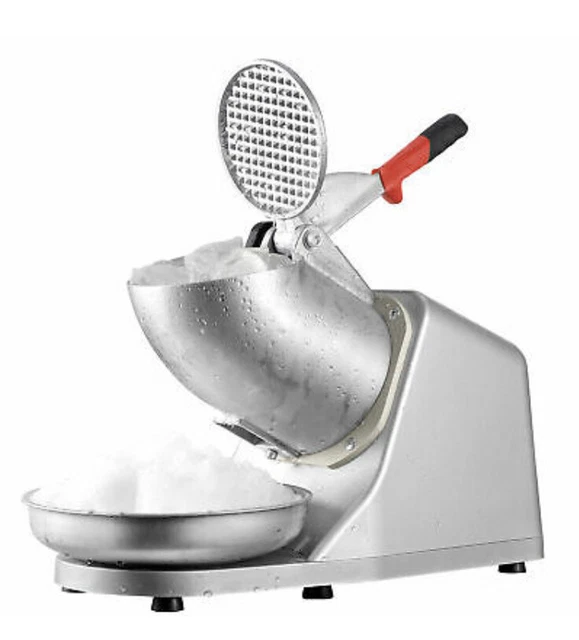 Electric Ice Crusher Shaver Machine Snow Cone Maker Shaved Ice 143 lbs Silver