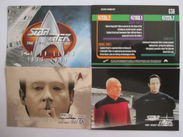 Star Trek TNG Season 7 Complete 99 Card Base Set 1999 Mint Unused Scarce