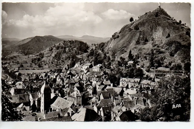MURAT - Cantal - CPA 15 - le rocher de Bonnevie - vue generale Cp années 1960