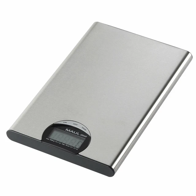 MAUL Bilancia Lettera Spedizione Cucina Digitale Acciaio Inox 1G incrementi 2KG Max
