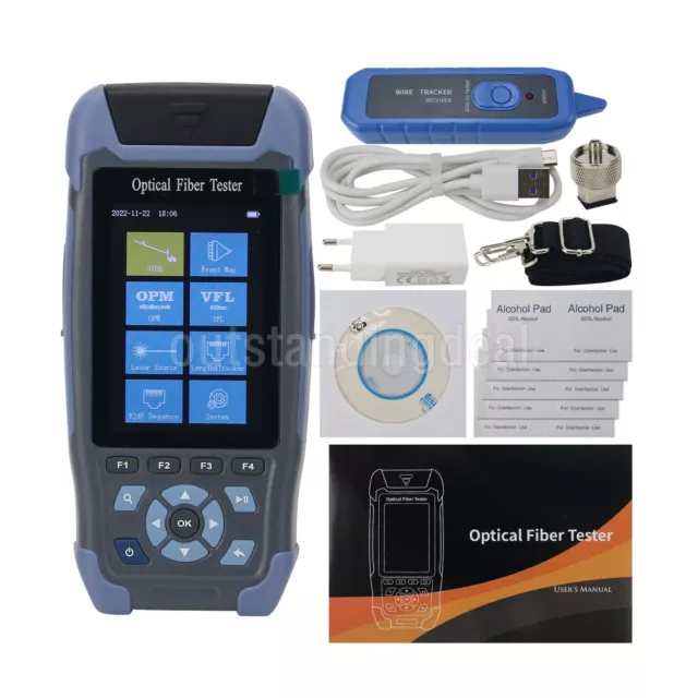 900D OTDR Optical Fiber Tester Optical Time Domain Reflectometer 800NM-1700NM