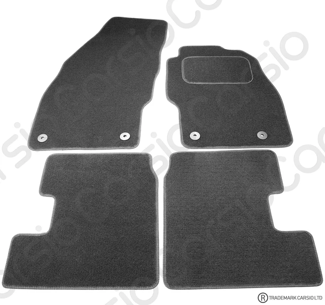 FOR VAUXHALL ADAM 2013 Tailored Black Car Mats Carpets 4pc Set With 4