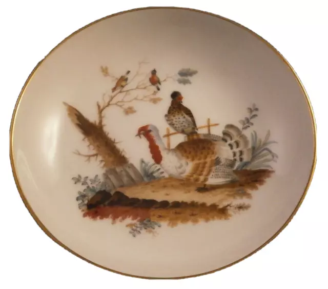 Antique Rare 20thC KPM Berlin Porcelain Bird Scene Saucer Porzellan Untertasse