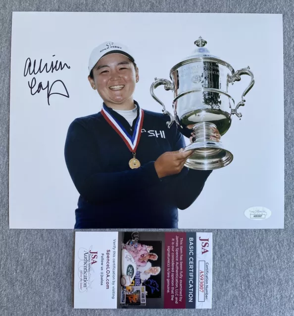 2023 US WOMENS OPEN CHAMP ALLISEN CORPUZ SIGNED 8x10 PHOTO LPGA GOLF JSA AS93007