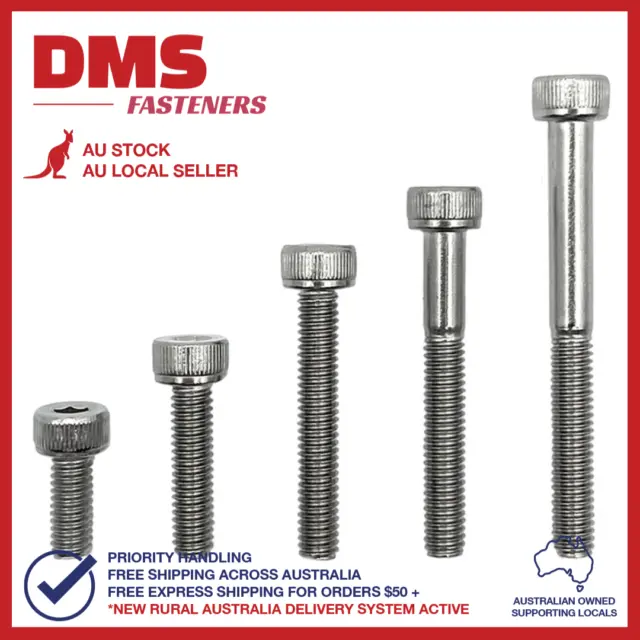 M8 M10 Screw s Bolts Socket Head Cap Head Hex Stainless Steel A2 G304