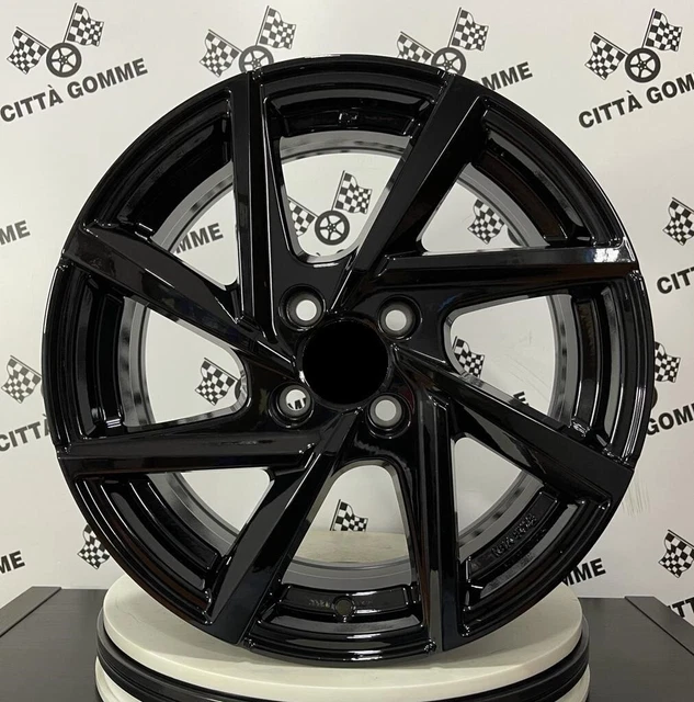 Jeu De 4 Jantes Alliage 17" Noir Diamant GMP - Compatible Citroën Berlingo, C4, C5...