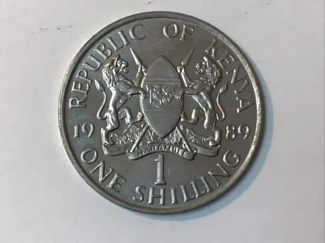 1989 - Kenia - 1 Shilling - Daniel Toroitich anap Moi