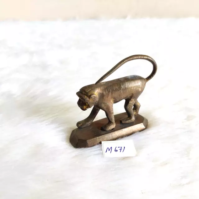 19c Vintage Mythological Monkey Brass Statue Figure Rare Collectible Old M671