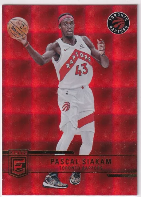 2021-22 Panini Donruss Elite NBA Numéro 171 Pascal Siakam Rouge Parallel