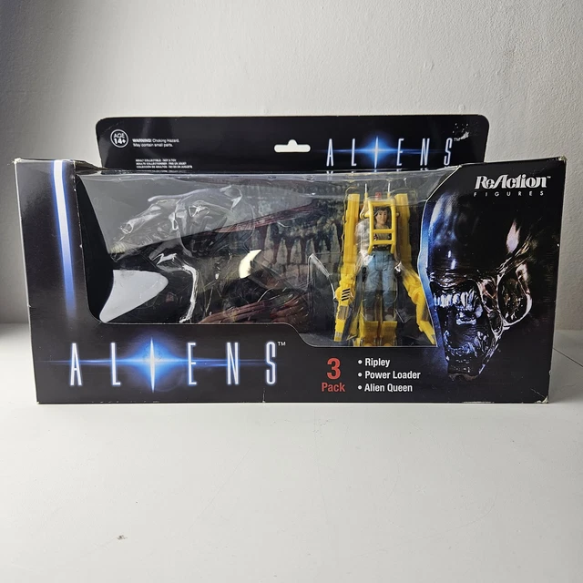 ALIENS REACTION ACTION figure 3-pack Ripley, Power Loader, Alien Queen ...