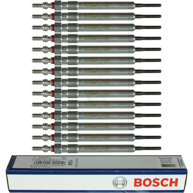 14X Original BOSCH Bougies de Préchauffage 0 250 403 009