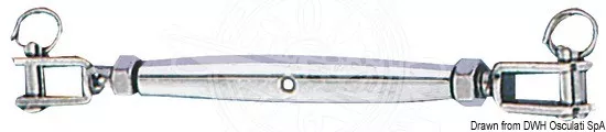 Osculati Wantenspanner mit zwei festen Gabeln AISI 316 6 mm