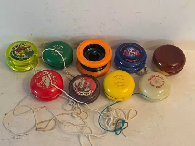 Vintage yo-yo lot 9 total duncan glow yomega xodus II lightbeam power brain