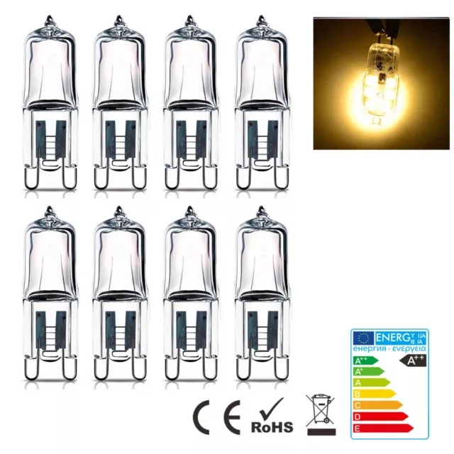 20X G9 Halogen Bulbs ECO 25W 40W 50W 60W Clear Capsule Replaced Warm White 220V