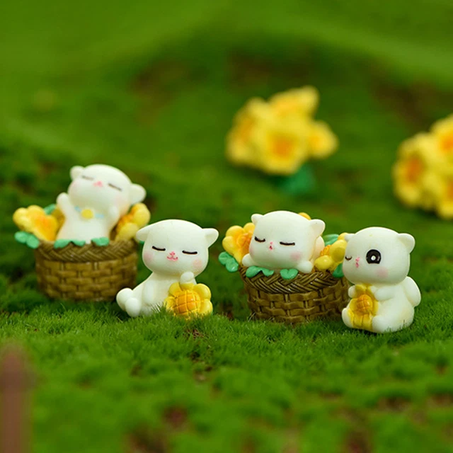 Animal Miniatura Preciosa Pulida Micro Paisaje Pequeño Animal Resina Muñeca Resina Resistente
