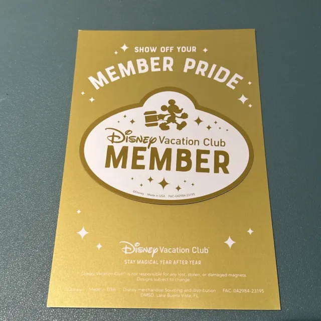 Disney Vacation Club Member Magnet