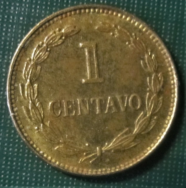 EL SALVADOR 1976 One Centavo Bust of Morazan Cent  Coin LOW SHIP