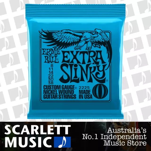 Ernie Ball Extra Slinky 2225 8-38 Electric Guitar Strings *BRAND NEW*