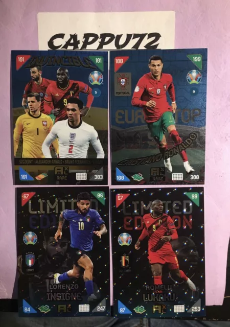 Rare Limited Edition-Cards Euro 2020 Kick Off -Adrenalyn Xl 2021-Panini