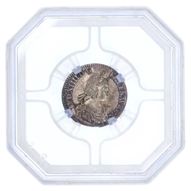 Frankreich louis XIV 1/12 écu 1644 IN Paris (Gewellte Kurz) Geni VF99 - Silber