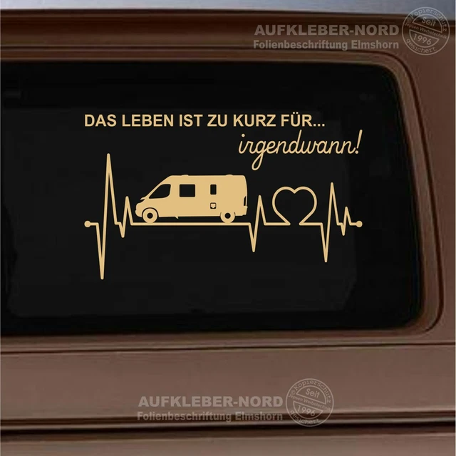 Seitenaufkleber Wohnmobil Herzschlag Snoopy 30cm Leben Spruch B120 Autoaufkleber Wohnmobil Auch Für Fenster & Möbel