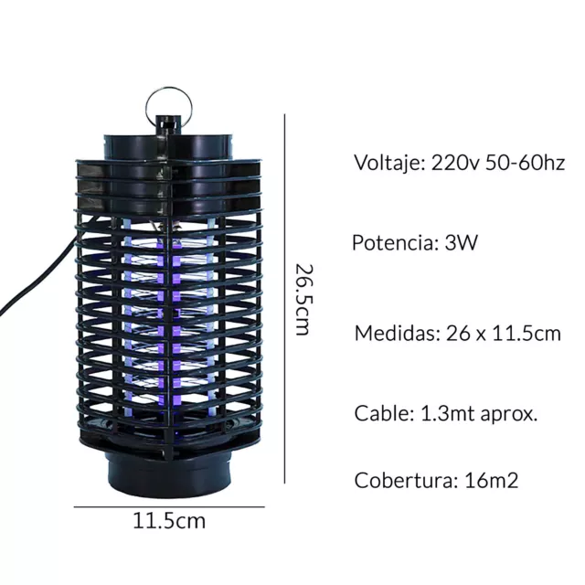 Lampe Machine Electrique Anti - Moucherons - Repousse Moustiques Moustiquaire 3