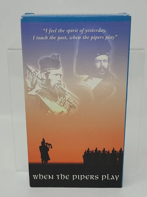 VHS WHEN THE PIPERS PLAY Great Highland Bagpipe Instrument of War